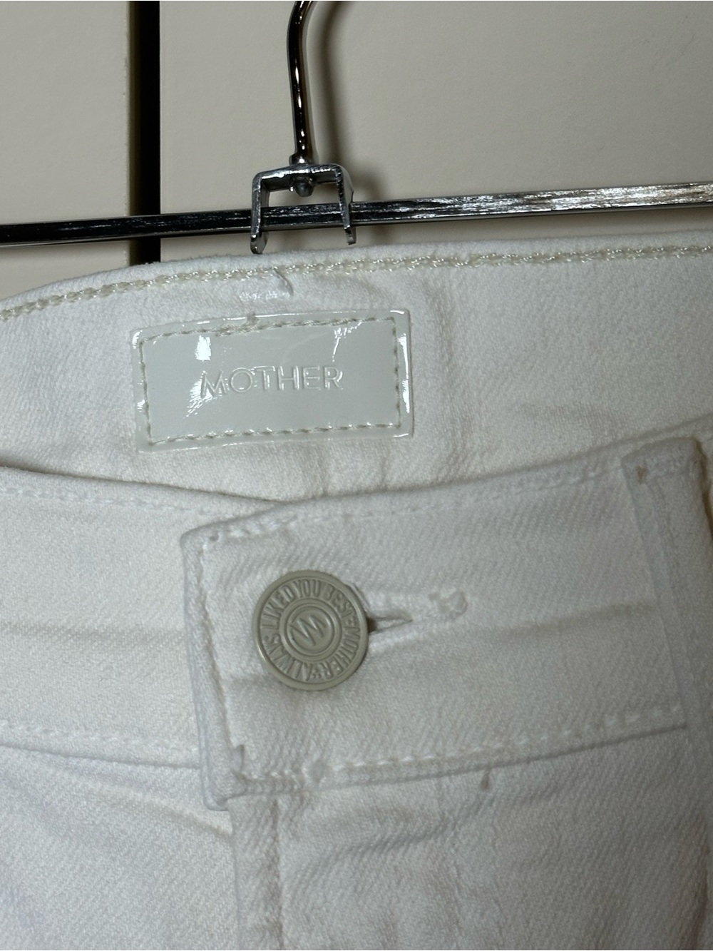 Mother The Rascal Crop Fray Jeans Off-White/ Cream Size 25 Casual Trendy Preppy - Picture 4 of 14